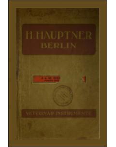 Katalog der Instrumenten-Fabrik für Tiermedizin H. Hauptner