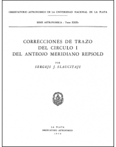 Correcciones de trazo del círculo I del anteojo meridiano Repsold: Serie Astronómica - Tomo XXIX, no. 2