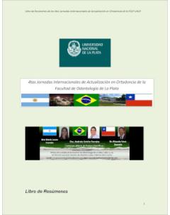 Libro de resúmenes de las 4tas Jornadas Internacionales de Actualización en Ortodoncia de la FOLP-UNLP