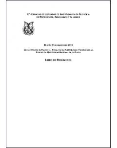 X Jornadas de Investigación en Filosofía de Profesores, Graduados y Alumnos: Libro de resúmenes